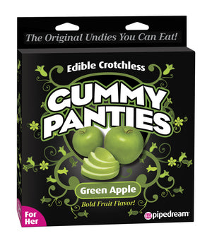 Edible Crotchless Gummy Panties Green Apple