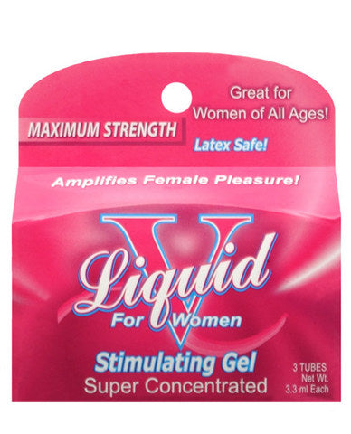 Liquid V  Stimulating Gel For Women 3 Tubes