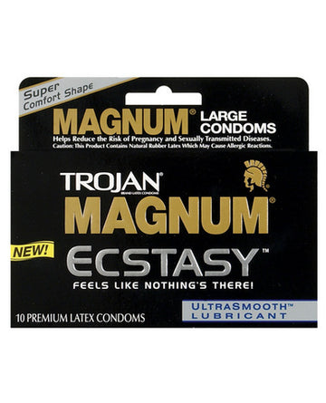 Trojan magnum ecstasy condoms - box of 10