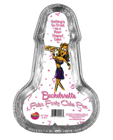 Bachelorette disposable peter party cake pan - large pack of 2