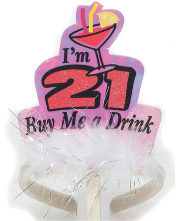 Legally 21 headband - i'm 21 buy me a drink t