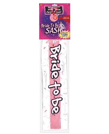 Bachelorette flashing sash