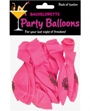 Bachelorette party balloons - pack of 12