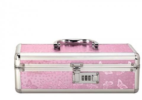 Lockable Vibrator Case Small Pink