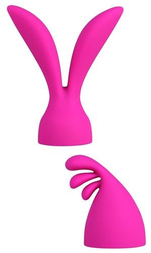 Palm Pleasure 2 Silicone Heads Pink Attachments