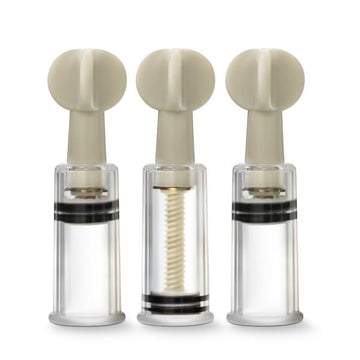 Temptasia Clit &amp; Nipple Twist Suckers Set Of 3 Clear