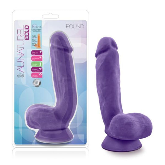 Au Naturel Bold Pound 8.5 In Dildo Purple