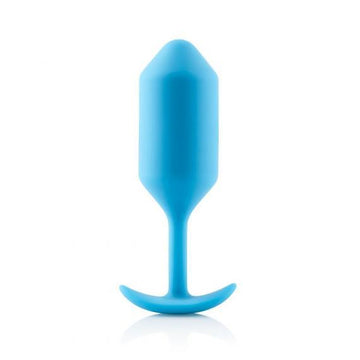 B-Vibe Snug Plug 3 6.35oz Weighted Teal Blue