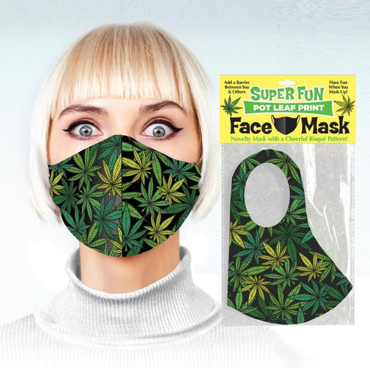 Super Fun Pot Leaf Face Mask