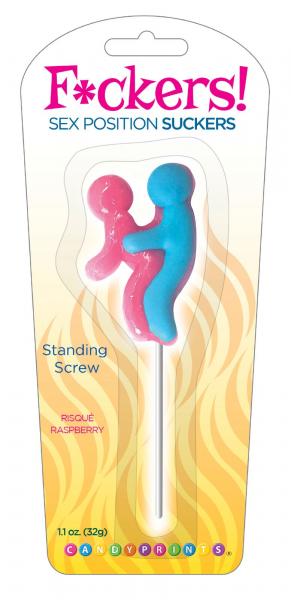 F*cker Suckers Standing Screw Raspberry Sucker 1.1oz