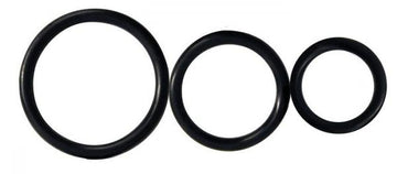 Rooster Control Rings Black Set of 3