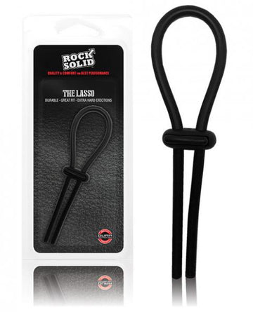 Rock Solid Lasso Cock Ring Black