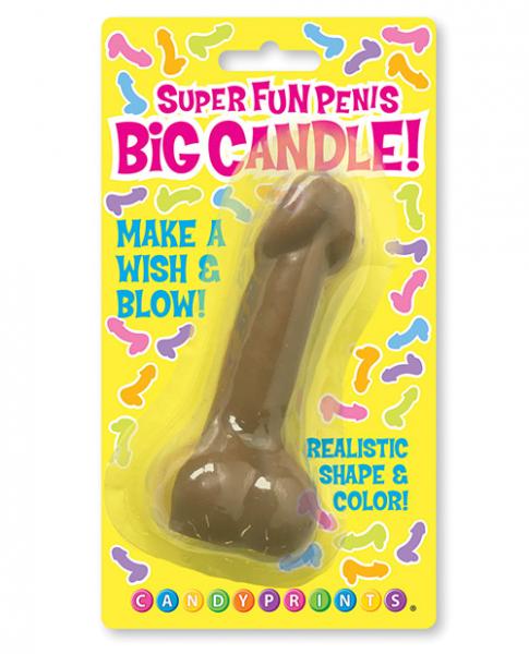 Super Fun Big Penis Candle Brown