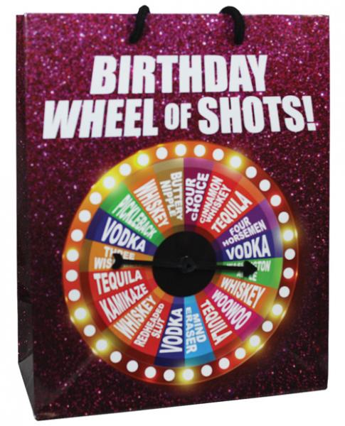 Birthday Wheel Of Shots Spinner Gift Bag