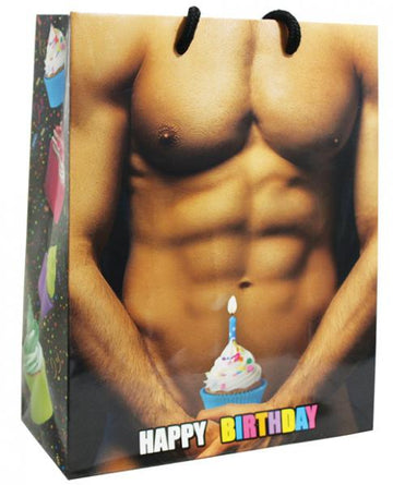 Happy Birthday! Man Cupcake Gift Bag