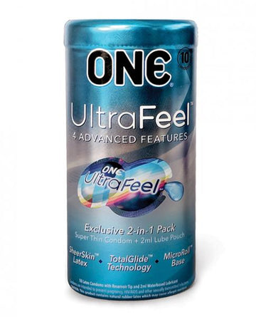 One Ultra Feel Latex Condoms 10 Pack