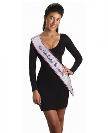 Bachelorette Outta Control Flashing Sash White