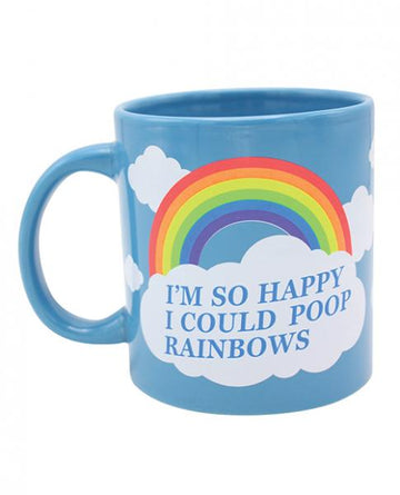Attitude Mug I'm So Happy I Could Poop Rainbows 22oz