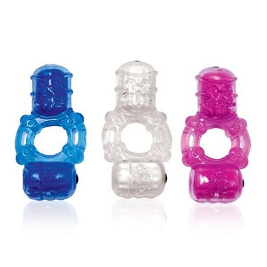 The Big O 2 Vibrating Couples Ring Assorted Colors