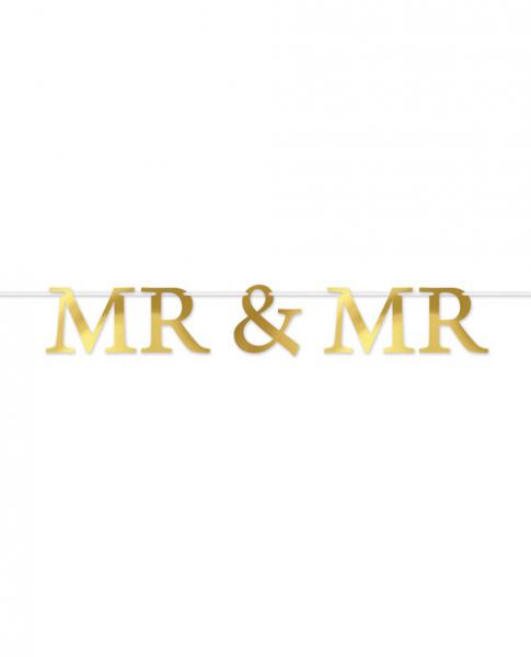 Foil Mr & Mr Streamer Party Decoration Banner