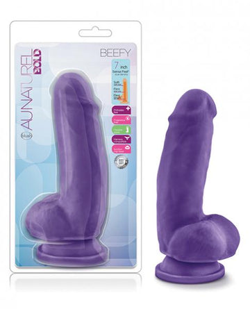 Blush Au Naturel Bold Thrill 7" Dildo - Purple