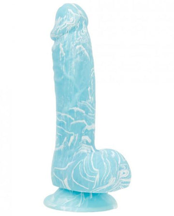 Addiction Luke 7.5 inches Glow In The Dark Dildo Blue