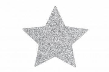 Flash Star Pasties Silver