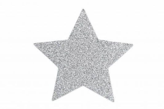 Flash Star Pasties Silver