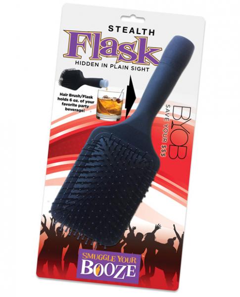 Smuggle Your Booze Brush Flask Black