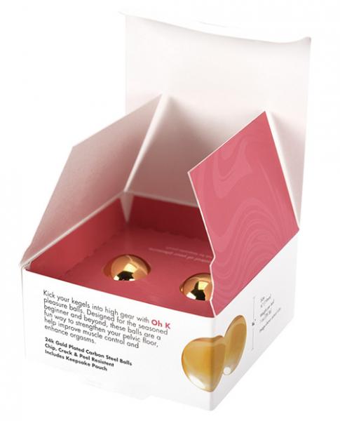 CG Oh K 24K Gold Plated Pleasure Balls Set