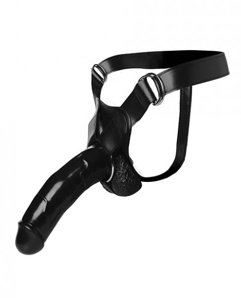 Jock Ryder Wide Band Strap On Harness Black O/S