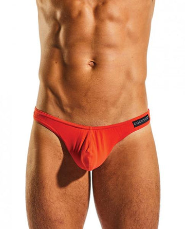 Cocksox Enhancing Pouch Thong Octane Orange Sm