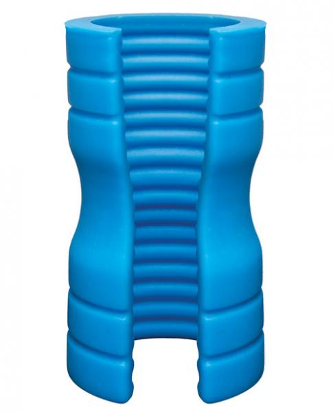 Optimale Truskyn Silicone Stroker Ribbed Blue