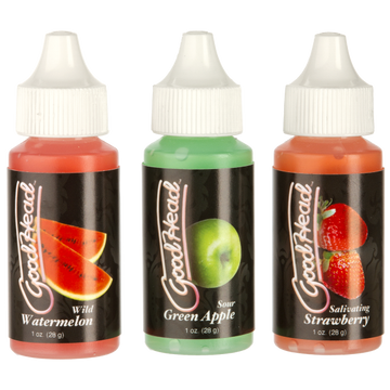 Goodhead tingle drops 1oz bottles 3 pack assorted flavors