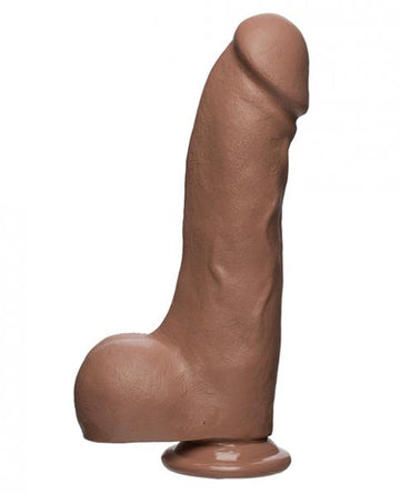 The D Master D 10.5 inches Dildo with Balls Brown