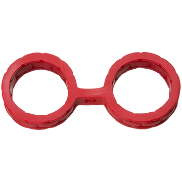 Japanese Bondage Silicone Cuffs Large Red