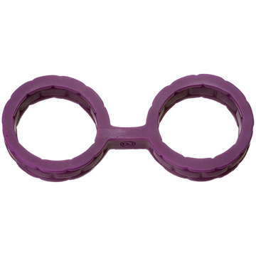 Japanese Bondage Silicone Cuffs Large Purple