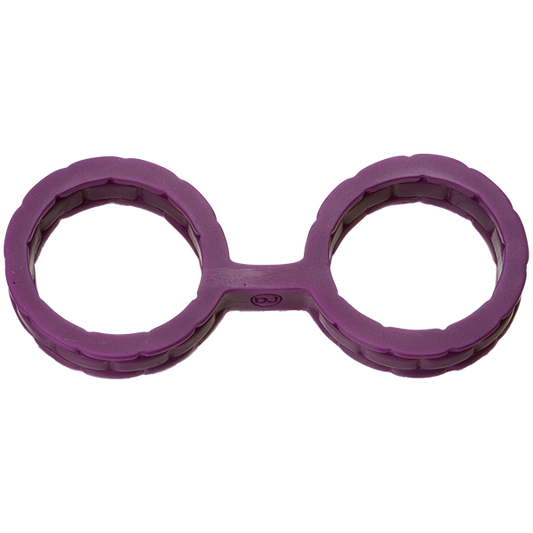 Japanese Bondage Silicone Cuffs Large Purple