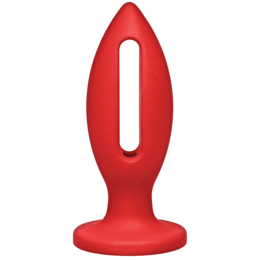 Kink Wet Works 4 inches Silicone Lube Luge Plug Red