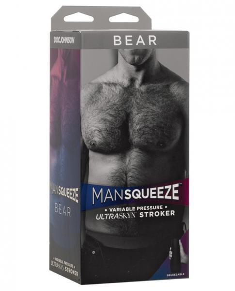 Man Squeeze Bear Ass Francois Sagat Beige Stroker