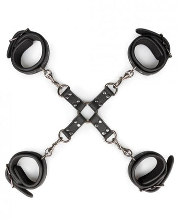 Easy Toys Fetish Hogtie, Ankle & Wrist Cuffs Black