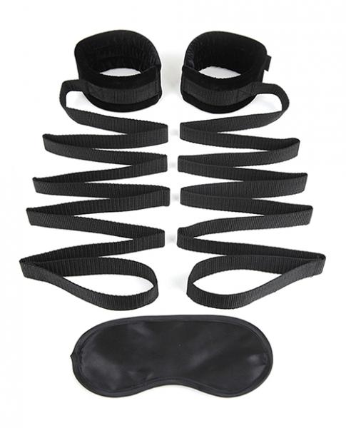 Lux Fetish Bondage Bed Strap Restraint System Set