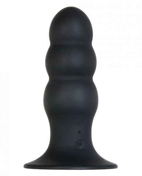 Kong Rechargeable Anal Plug With Remote Control Black