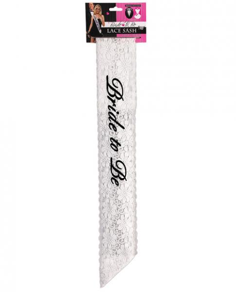 Bride To Be Lace Sash White O/S