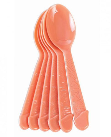 Sexy Spoon with Pecker Handles 6 Pack