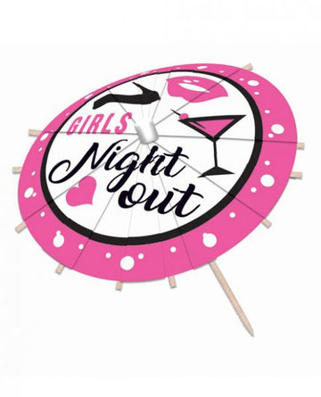 Girls Night Out Drink Umbrella 12 Package