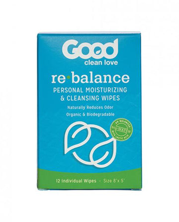 Good Clean Love Rebalance Adult Wipes Box Of 12