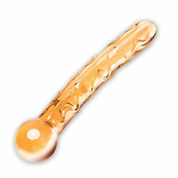 Glas Tickler Dildo Orange Glass Wand