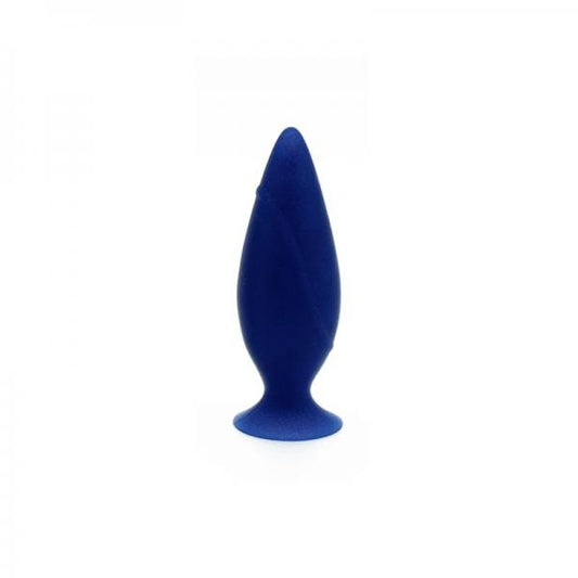 Corked small butt plug - blue