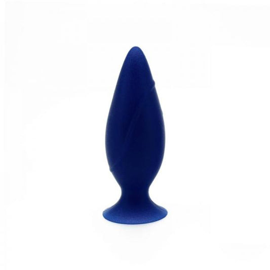 Corked medium butt plug - blue